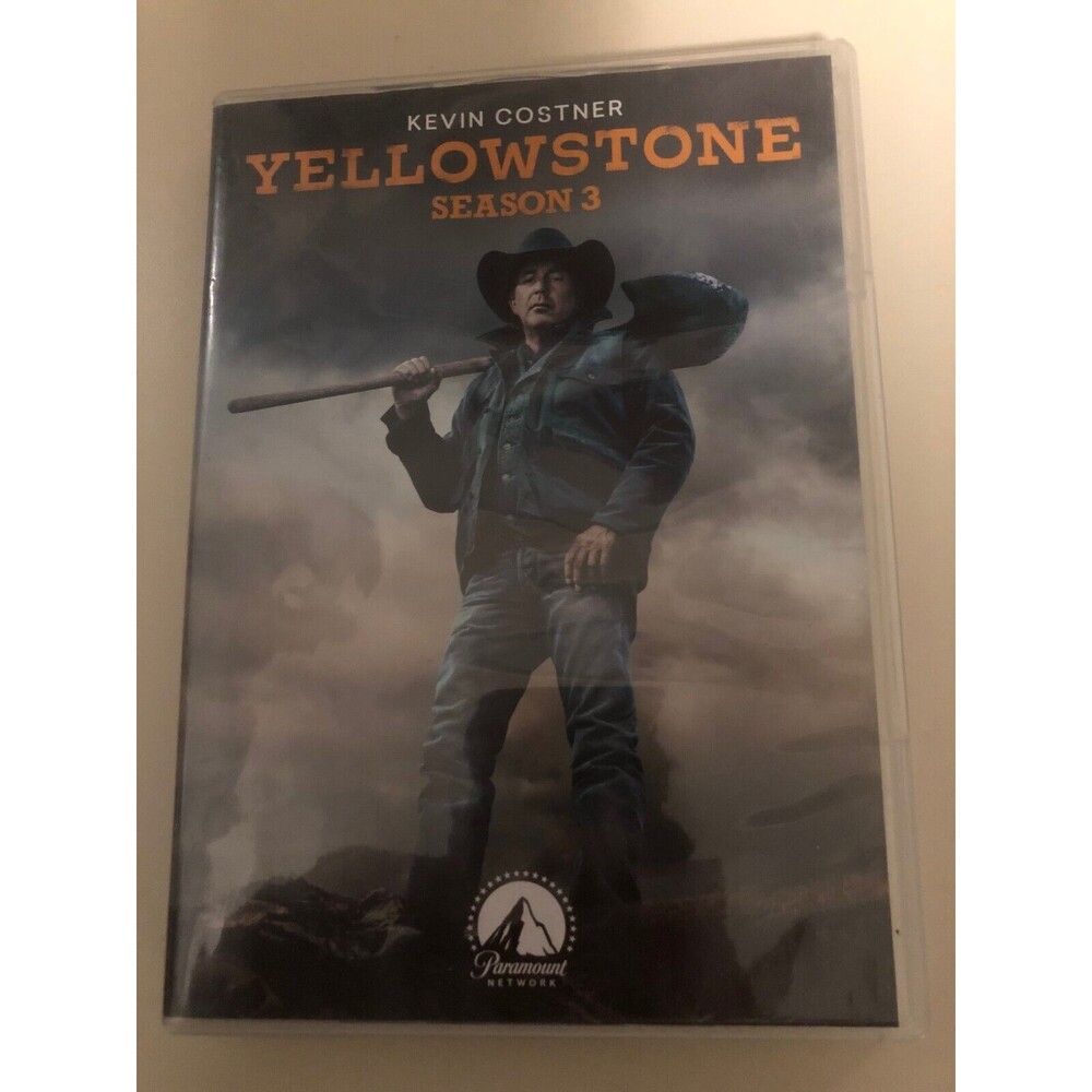 Yellowstone Season 3 Kevin Costner 4 DVD Set Excellent Condition